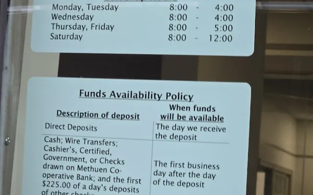 Methuen Co-operative Bank location